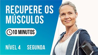 Treino para FLACIDEZ na MENOPAUSA em 10 min  Segunda  Treino semanal  Nível 4 [upl. by Odilia]