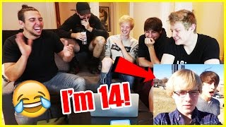 REACTING TO OUR FIRST VINES  CRINGE WARNING  Sam Golbach [upl. by Assirolc740]