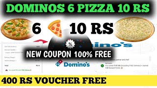 DOMINOS 6 PIZZA 10 RS  dominos coupon code today [upl. by Cargian900]