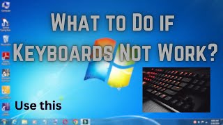 What to do If Keyboard Not Work in Computer Windows Fix Error [upl. by Gniy]