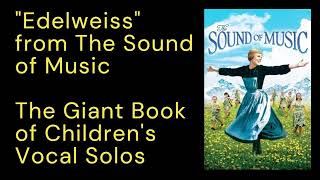 quotEdelweissquot Sound of Music Piano Accompaniment TrackKaraokeLyrics [upl. by Sinnylg122]