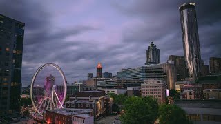 Atlanta Skyline Timelapse in 4K [upl. by Enitnelav]