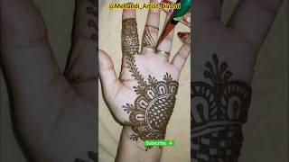 Easy beautiful mehndi designs 🏵️ mehndi mehndidesign viralvideo shorts mehandi [upl. by Nauqed]