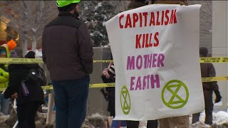 4 arrested in Cherry Creek following climate change protest [upl. by Solegnave]