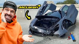 I REBUILT A WRECKED MCLAREN 720s THEN IT SET ON FIRE [upl. by Olmstead]