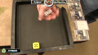 Cygnar vs Retribution of Scyra Warmachine Battle Report  Warmachine League Game 9 [upl. by Assi890]