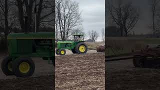 John Deere 4430 Chisel Plowing plowing farmequipment fall johndeere rollingcoal tractor [upl. by Oiramel]