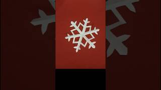 Easy paper snowflake  How to make paper snowflake craft papercraft snowflakes papersnowflakes [upl. by Gallenz]