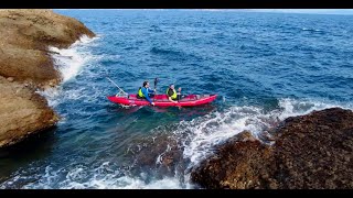 Test kayak Gumotex Seashine  Ile Verte amp Bec de lAigle [upl. by Ailedroc]