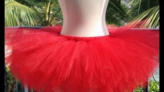 Como hacer un tutu en 30 minutos sin coser [upl. by Atined738]