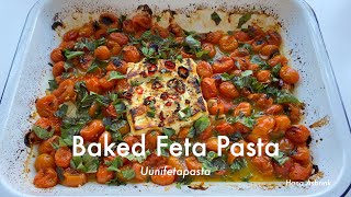 Baked Feta Pasta  TikTok Pasta  Uunifetapasta [upl. by Anev]