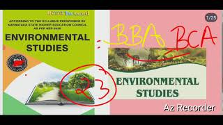 ENVIRONMENTAL STUDIES 008 BBA  BCA 1ST SEM PREVIOUS YEAR EXAM PAPER 🥳🥳 [upl. by Aeht94]