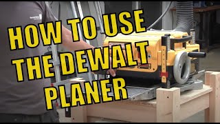 Using the Dewalt DW735 Planer at MakeHaven [upl. by Eniagrom687]