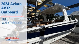 2024 Aviara AV32 Outboard  MarineMax Jupiter [upl. by Nerval]