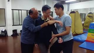 Zeng Xiang Bo 曾祥柏Tai Chi Push Hands instructions Application [upl. by Akinit]