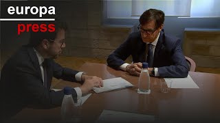 Illa y Aragonès abordan el escenario económico catalán y las relaciones GeneralitatEstado [upl. by Zeta119]