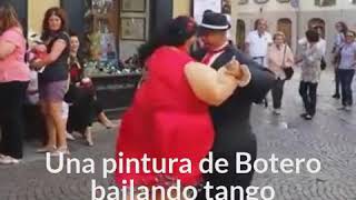 Tango Botero  Pareja Bailando Tango [upl. by Bein]