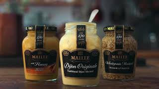 法國  MAILLE Dijon Mustard  法國芥末醬  料理  綿滑  芥末  芥末醬  調味 [upl. by Landahl]