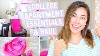 College DormApartment Essentials  Haul  GIVEAWAY Back To School 2015 [upl. by Aneetsirhc162]