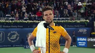 Jiri Vesely  PostMatch Interview  2022 Dubai Duty Free Tennis Championships [upl. by Sualocin298]