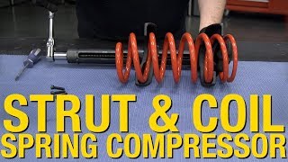 How to compress a coil spring or strut using a Macpherson Strut and Coil Compressor [upl. by Llertac308]