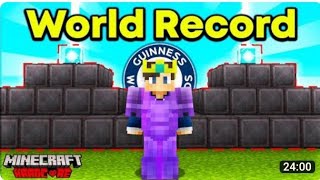 Bulky Star MADE 2 NETHERITE BEACONS TO SET A WORLD RECORD in Minecraft Hardcore [upl. by Norrie]