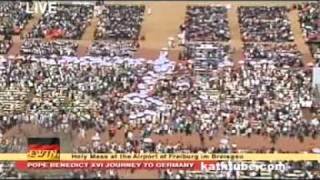 Papst Benedikt Hl Messe Freiburg Eucharistiespendung [upl. by Varin]