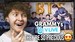 THEYRE SO PRECIOUS BTS VLIVE After the 2022 GRAMMYs  Full Reaction [upl. by Camel]