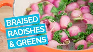 Braised Radishes amp Greens [upl. by Janella]