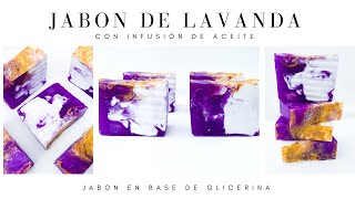 Cómo hacer jabón de lavanda de glicerina 💜 [upl. by Sheela]