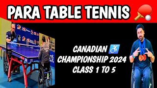 Canada Para Table Tennis Championships 2024 Class 15Quebec VS Alberta  Wheelchair Table Tennis [upl. by Chrysler]