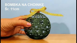 Bombka na choinkę Christmas tree bauble Adorno de árbol de Navidad Średnica 11 cm [upl. by Fitting897]