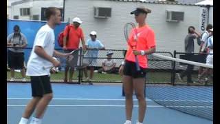 Elena Dementieva practice in Sydney 2010WMV [upl. by Hayilaa]