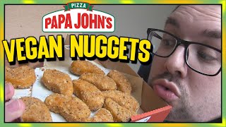 Papa Johns Vegan Nuggets Review [upl. by Asnarepse]