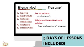 Cognates Unit Lesson Plan and Activities for Spanish Class [upl. by Yesrej]