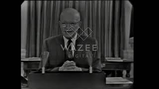 Dwight d Eisenhower farewell speech January 17 1961 CBS News Coverage [upl. by Brosy]