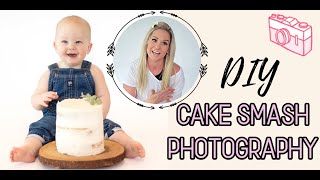 DIY CAKE SMASH PHOTOGRAPHY  CAKE SMASH PHOTOGRAPHY AT HOME [upl. by Tak772]