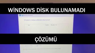 Windows Yükleme Ekranında Hdd Gözükmüyor  Çözümü 2022  Windows 10 kurulumda Hdd Görmüyor [upl. by Arvonio]