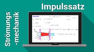 Impulssatz  Strömungsmechanik  Hydrodynamik Aufgabe und Lösung [upl. by Laina]