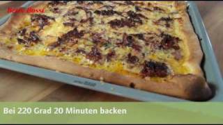 FonduePizza  Backrezept von Betty Bossi [upl. by Epotimet44]