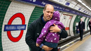 Prince William Visits London Underground Then SPOTS 5YearOld Girl amp Does Unbelievable [upl. by Matusow617]