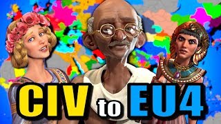 All CIV Nations Battle in an EU4 World Civilization to Europa Universalis [upl. by Aloise823]