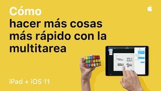 Cómo hacer más cosas más rápido con la funcionalidad multitarea en iOS 11 — Apple [upl. by Damiani]