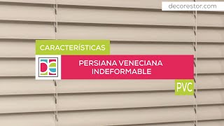 Persiana Veneciana de PVC indeformable [upl. by Dott]