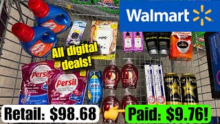 Walmart Ibotta Haul  Save 90 USING ALL DIGITAL COUPONS 930105 [upl. by Melena261]