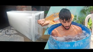 Ice therapy after the compitition 🥶 vlog armwrestlingindia minivlog state funny [upl. by Ahsienel]