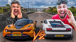 RACHA ENTRE MCLAREN 720S VS LAMBORGHINI  RENATO GARCIA VS LEO DA HORNET [upl. by Raney351]