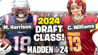 2024 DRAFT CLASS FRANCHISE SERIES IN MADDEN 24 EP 1 [upl. by Danaher]