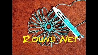 Round Net Making  How to Make a Round Net or Making a Round Net Bag [upl. by Milburt]