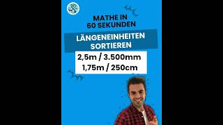 Längeneinheiten sortieren leicht gemacht Mathe lernen mit Mathetipps 🧮🫶🏻 [upl. by Kelci234]